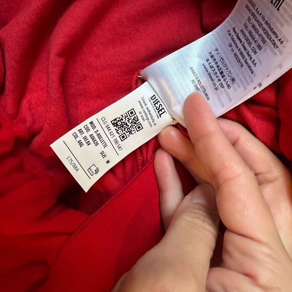 Diesel Vibrant Red Casual Dress size M - Picture 9 of 9